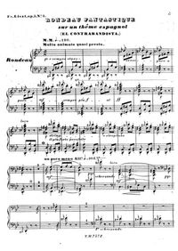 Rondeau fantastique sur un thème espagnol - Franz Liszt
